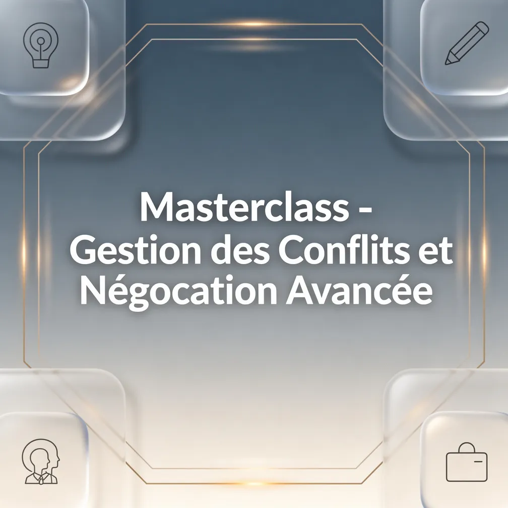 Masterclass - Gestion des Conflits et Négociation Avancée