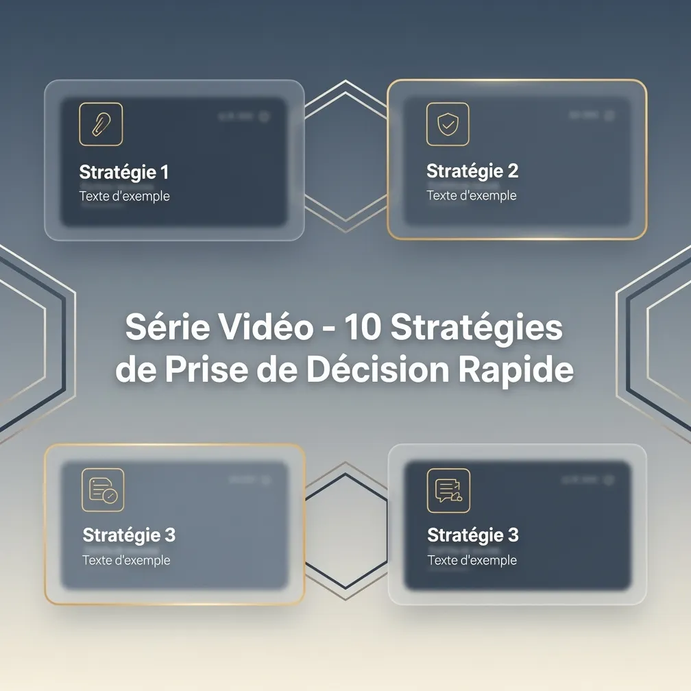 Série Vidéo - 10 Stratégies de Prise de Décision Rapide